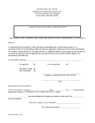 Form MVD-397 Dealer License Application Package - Maine, Page 11