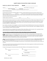 Form MVD-397 Dealer License Application Package - Maine, Page 13
