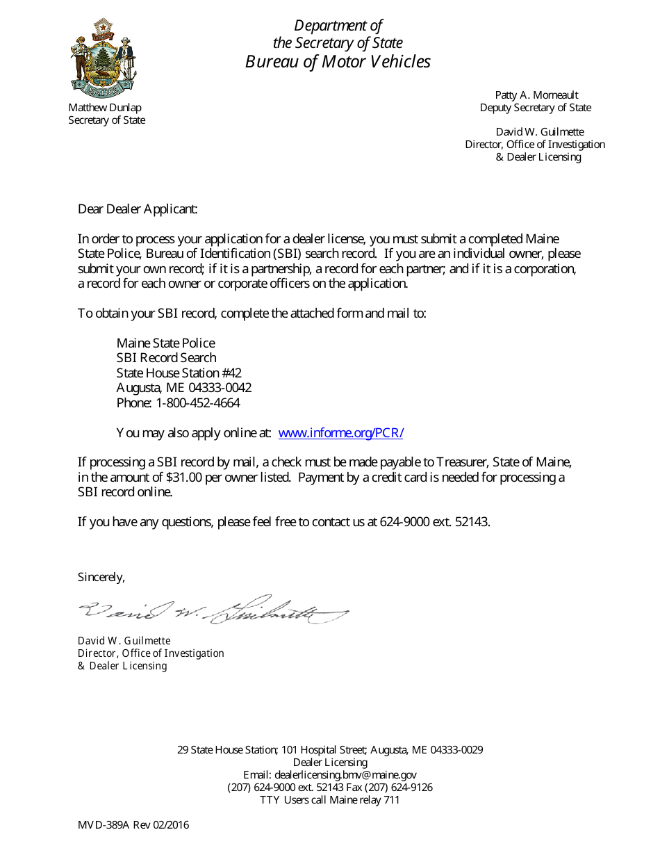 Form MVD-397 Dealer License Application Package - Maine, Page 4