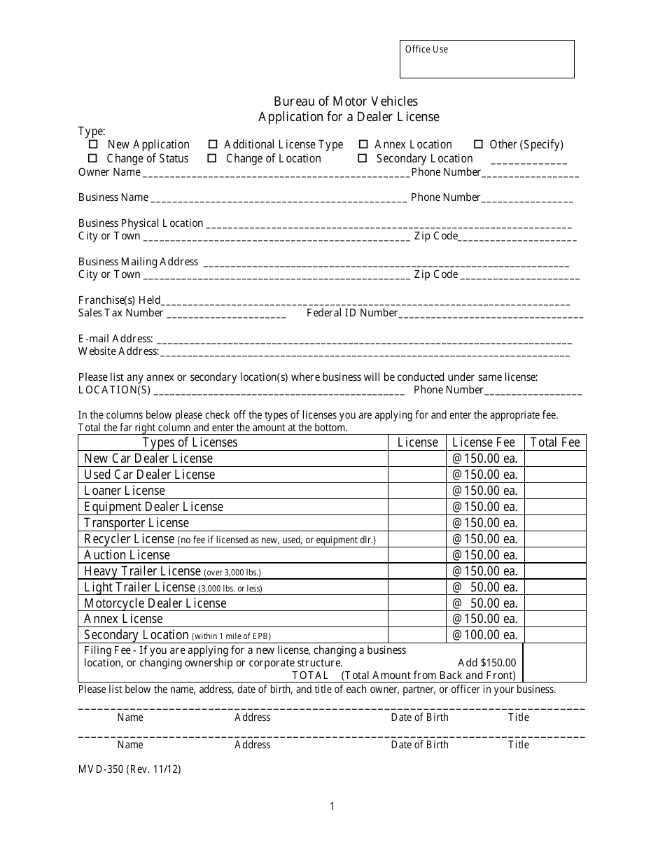 Form MVD-397 Dealer License Application Package - Maine, Page 7