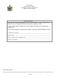 Form MVD-354 Application for Trailer Transit License - Maine, Page 2