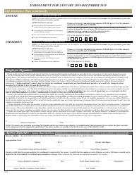 Contractual / Variable Hour Employees Health Benefits Enrollment and Change Form - Maryland, Page 4