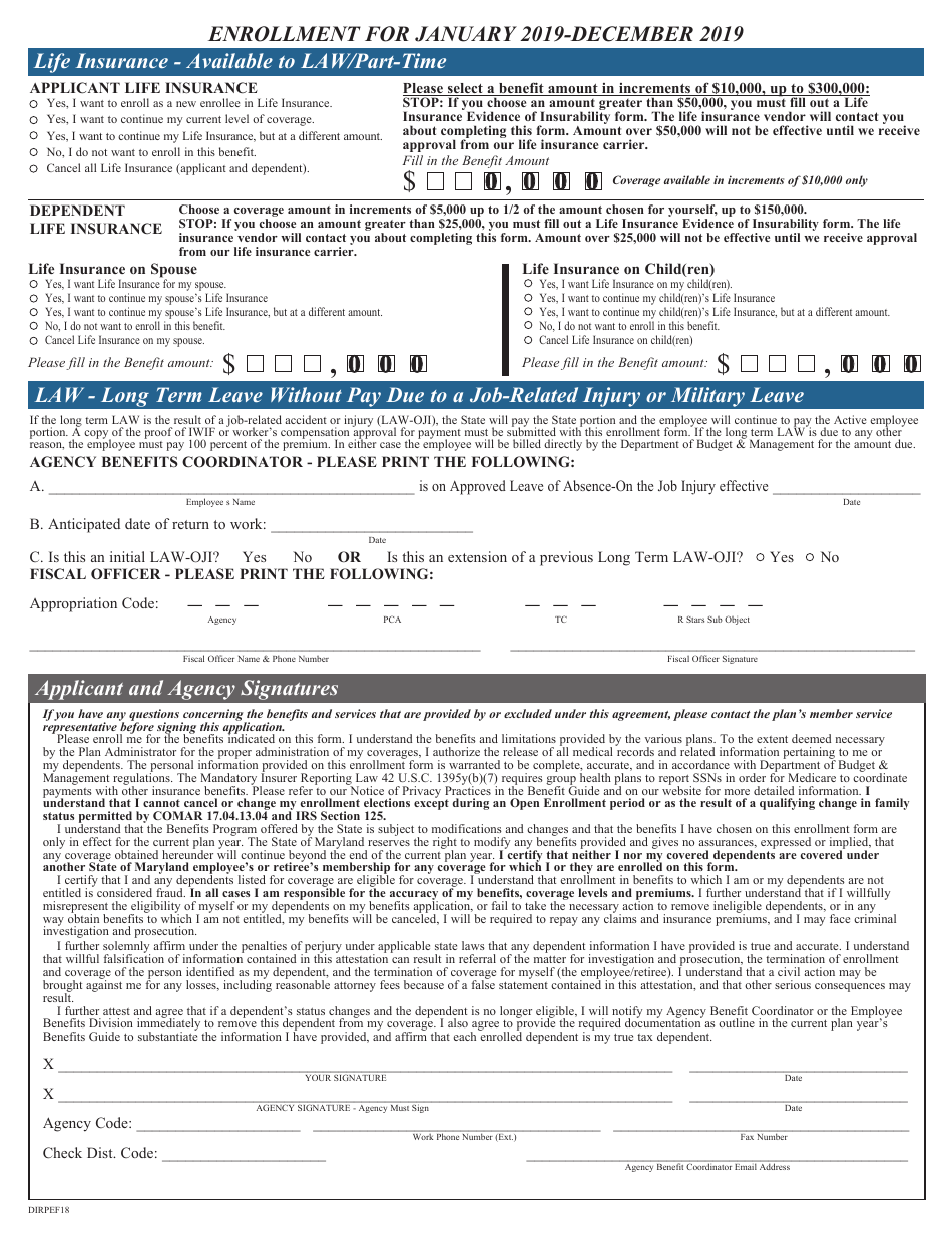 Direct Pay Enrollment Form - Maryland, Page 4