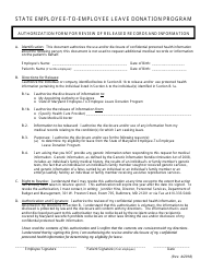 &quot;Employee-To-Employee Leave Donation Request Packet&quot; - Maryland, Page 7