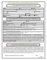 Form MS408 &quot;State Employees Leave Bank Request Form&quot; - Maryland, Page 3