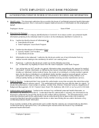 Form MS408 &quot;State Employees Leave Bank Request Form&quot; - Maryland, Page 5