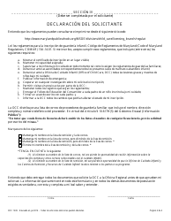 Formulario OCC1230 Solicitud De Inscripcion De Guarderia Familiar - Maryland (Spanish), Page 4