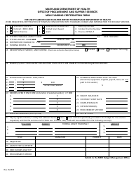 Document preview: Mdh Funding Certification Form - Maryland