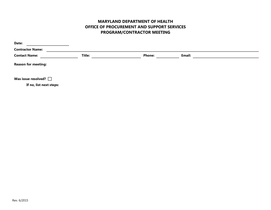 Contract Management Tool - Maryland, Page 8
