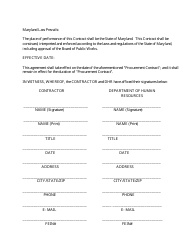 Hiring Agreement Form - Maryland, Page 4