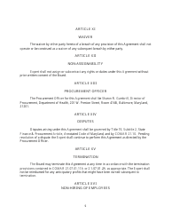 Expert Witness Agreement Form - Maryland, Page 5