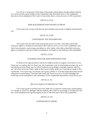 Expert Witness Agreement Form - Maryland, Page 6