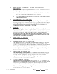 Form MDH4133 Human Service Funding Agreement - Maryland, Page 10