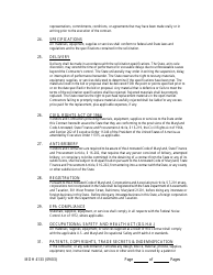 Form MDH4133 Human Service Funding Agreement - Maryland, Page 15