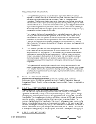 Form MDH4133 Human Service Funding Agreement - Maryland, Page 17