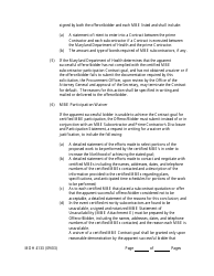 Form MDH4133 Human Service Funding Agreement - Maryland, Page 5