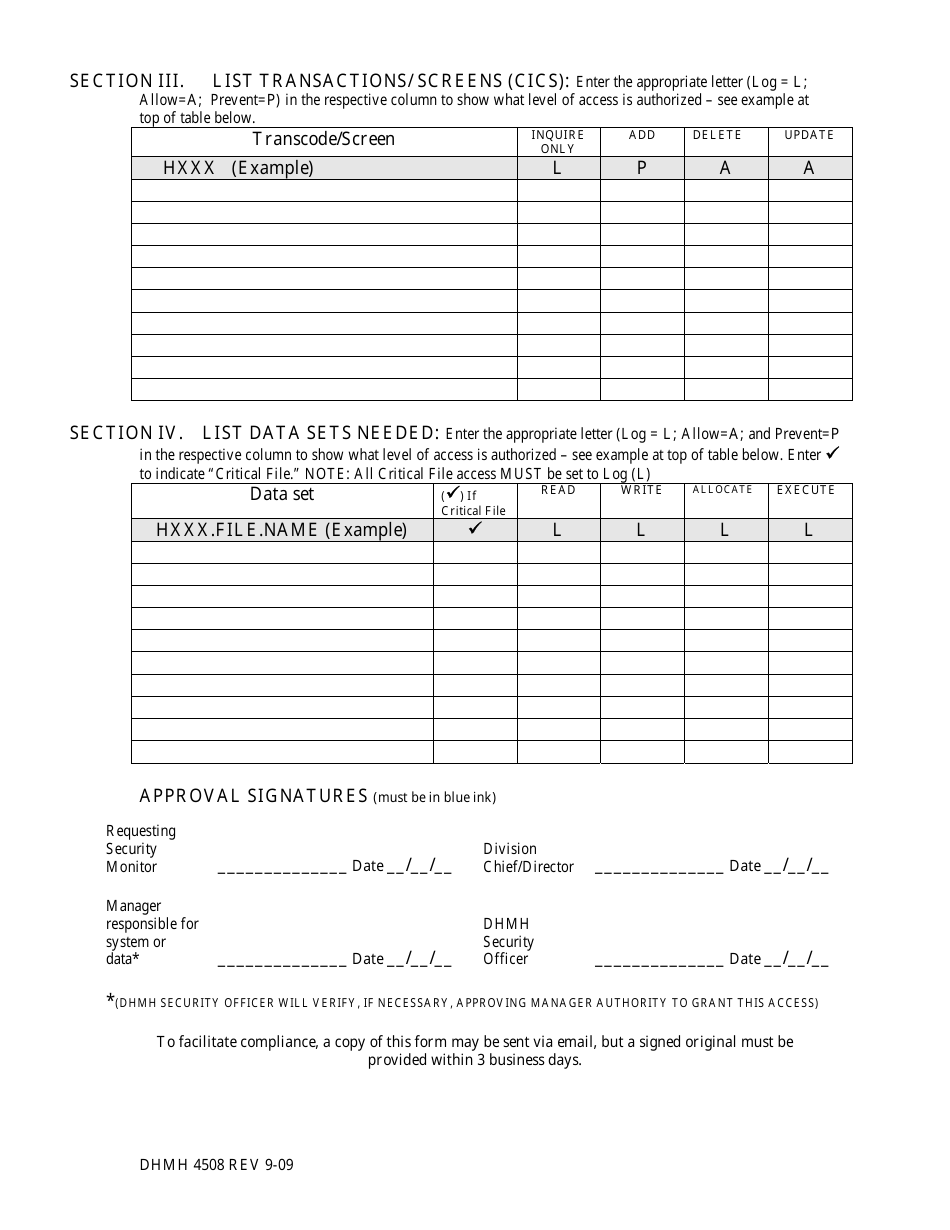 Form DHMH4508 - Fill Out, Sign Online and Download Printable PDF ...