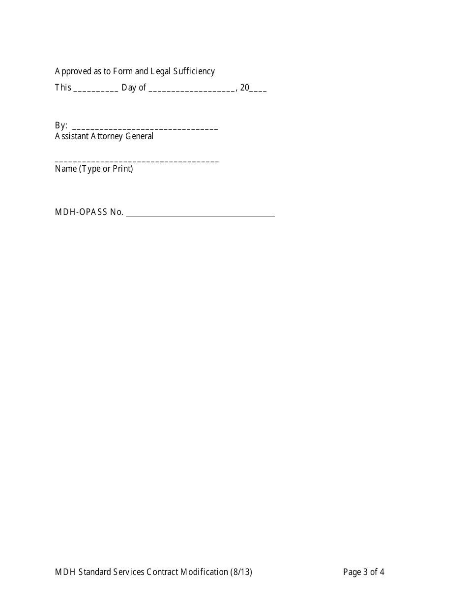 Standard Modification Form - Maryland, Page 3