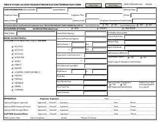 FMIS Form SECU24 Access Request/Modification/Termination Form - Maryland