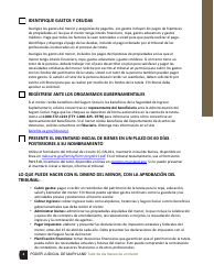 Tutor De Los Bienes De Un Menor Lista De Verificacion - Maryland (Spanish), Page 4