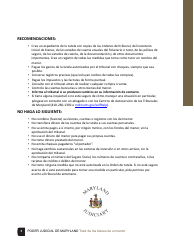 Tutor De Los Bienes De Un Menor Lista De Verificacion - Maryland (Spanish), Page 5