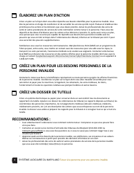 Guardian of the Person of a Disabled Person Checklist - Maryland (French), Page 2