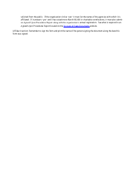 Exempt Organization Fund-Raising Notice Form - Maryland, Page 3