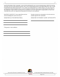 Articles of Incorporation for a Tax-Exempt Nonstock Corporation - Maryland, Page 2