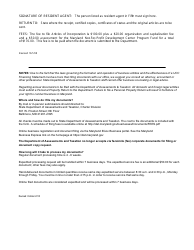 Articles of Incorporation for a Tax-Exempt Nonstock Corporation - Maryland, Page 4