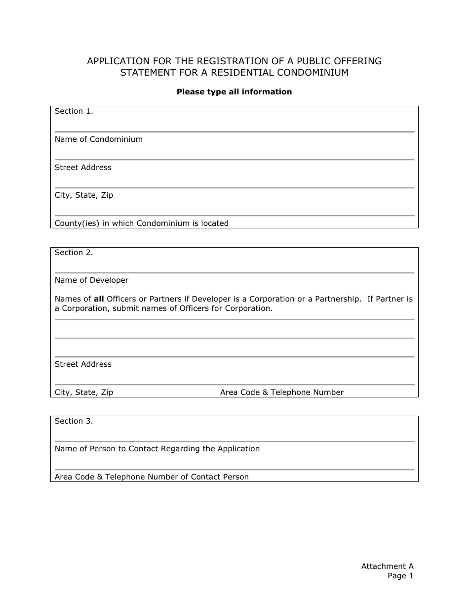 Application for the Registration of a Public Offering Statement for a Residential Condominium - Maryland, Page 12