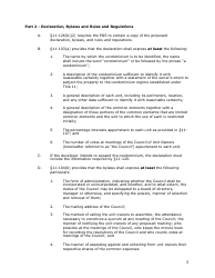 Application for the Registration of a Public Offering Statement for a Residential Condominium - Maryland, Page 6