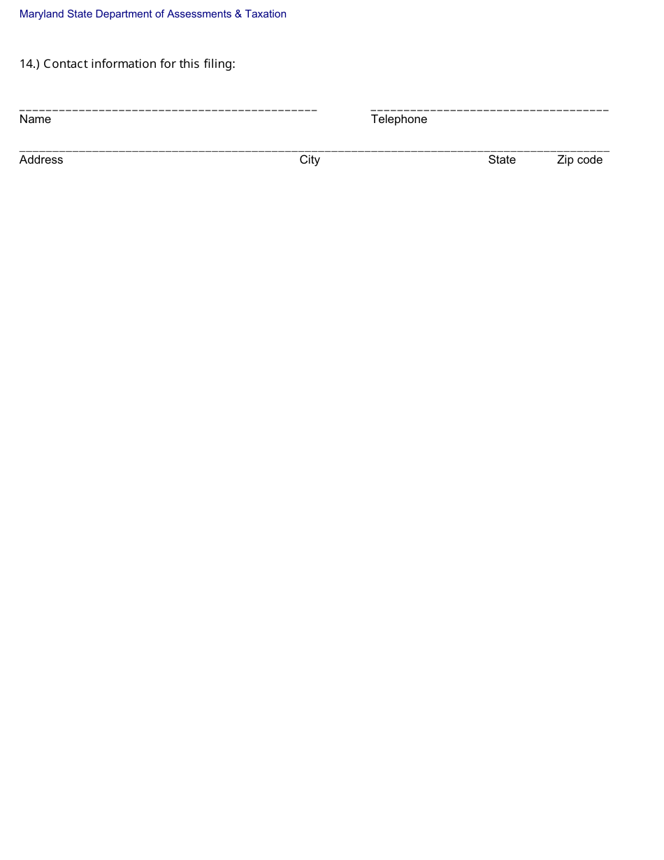 Report of Transfer of Controlling Interest - Maryland, Page 3