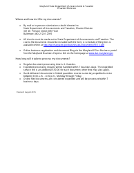 Articles or Certificate of Reinstatement - Maryland, Page 3