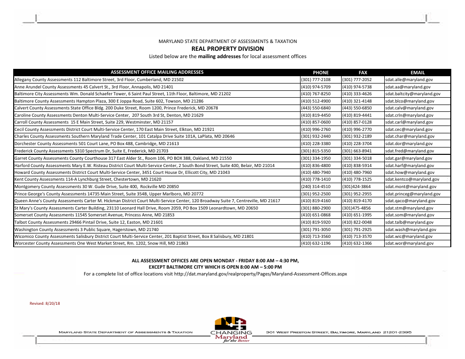 Form SDATRP_EX-6A Application for Exemption Governmentally Owned Property - Maryland, Page 2