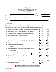 WCC Form H07R Settlement Worksheet - Maryland