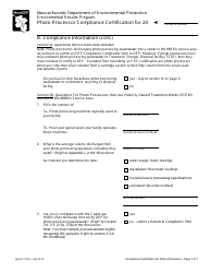 Photo Processor Compliance Certification Form - Massachusetts, Page 2