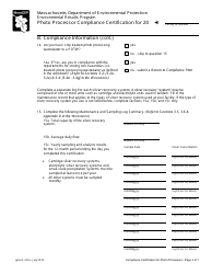 Photo Processor Compliance Certification Form - Massachusetts, Page 4