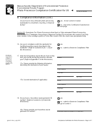 Photo Processor Compliance Certification Form - Massachusetts, Page 6