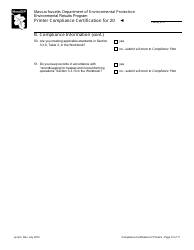 Printer Compliance Certification Form - Massachusetts, Page 10