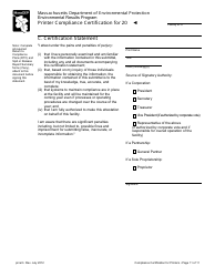 Printer Compliance Certification Form - Massachusetts, Page 11