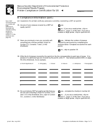 Printer Compliance Certification Form - Massachusetts, Page 7