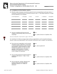 Printer Compliance Certification Form - Massachusetts, Page 8