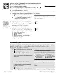 Dry Cleaner Compliance Certification Form - Massachusetts, Page 2