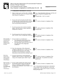 Dry Cleaner Compliance Certification Form - Massachusetts, Page 4