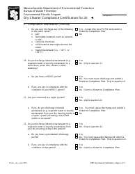 Dry Cleaner Compliance Certification Form - Massachusetts, Page 6
