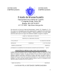 Document preview: Notice to Employees - Massachusetts (Portuguese)