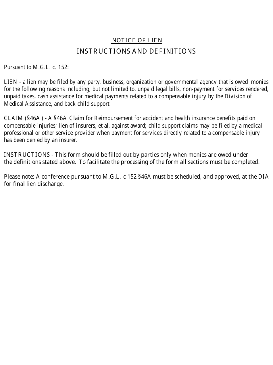 Form 46A Request for 46a Conference in Conjunction With Lump Sum Under 48 - Massachusetts, Page 2