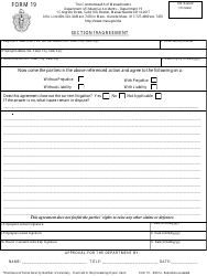 Form 19 Section 19 Agreement - Massachusetts
