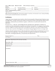 Form FP-017 Magazine Permit Application - Massachusetts, Page 2