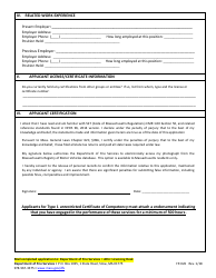 Form FP-026 Application for New Certificate of Competency for Cleaning / Inspecting Commercial Cooking Exhaust Systems - Massachusetts, Page 2